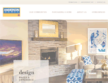 Tablet Screenshot of anderson-homes.com